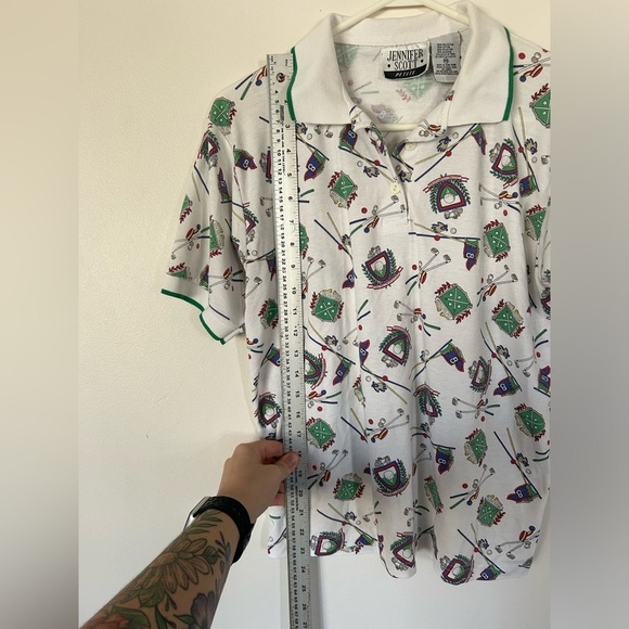 Vintage Jennifer Scott Golf Polo Medium Petite - Picture 3 of 5